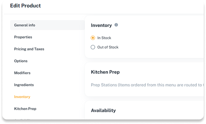 update inventory